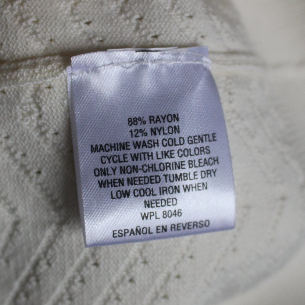 Maison Jules Ivory Ruffled Sweater - Picture 7 of 7